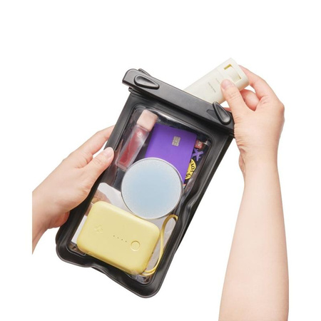 Spigen A603 Universal Waterproof Case – Vodotěsné pouzdro pro smartphony do 6.9" (Black)