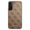 Guess 4G Metal Gold Logo  - Case for Samsung Galaxy S22 (Brown)