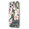 Guess Flower Shiny Collection N3 - Coque iPhone 12 Pro Max (Marine)