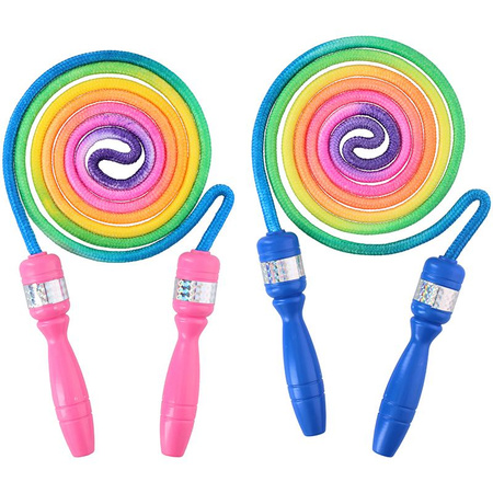 Eddy Toys - Buntes Springseil 210 cm (rote Griffe)