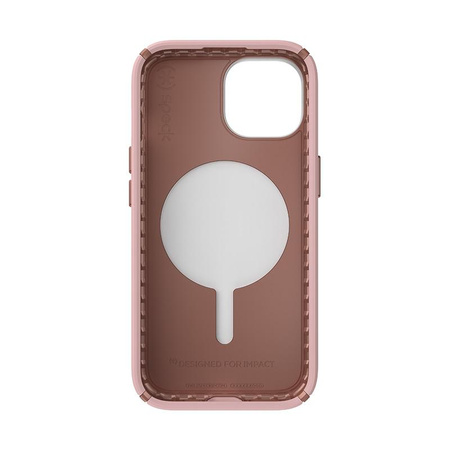 Speck Presidio2 Pro Magsafe - pouzdro iPhone 16e / iPhone 15 / iPhone 14 / iPhone 13 (Dahlia Pink / Rose Copper / White)