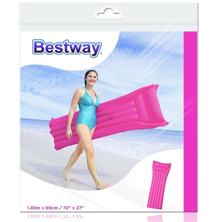 Bestway - Plážová nafukovací matrace 183x69cm (růžová)