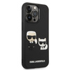 Karl Lagerfeld Ikonik 3D Karl & Choupette - Coque iPhone 14 Pro Max (noir)