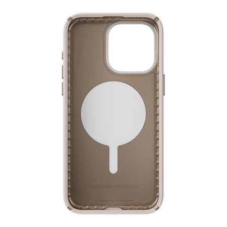 Speck Presidio2 Pro ClickLock & MagSafe - Coque pour iPhone 15 Pro Max (Bleached Bone / Heirloom Gold / Hazel Brown)