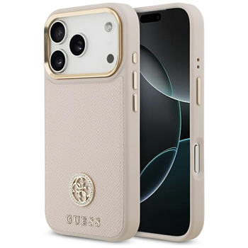 ETUI DO IPHONE 17 PRO do MAGSAFE GUESS ORYGINALNE RÓŻOWE ELEGANCKIE MODNE