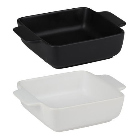 Alpina - Ceramic square ovenproof dish 21x15.8x5.8 cm (white)