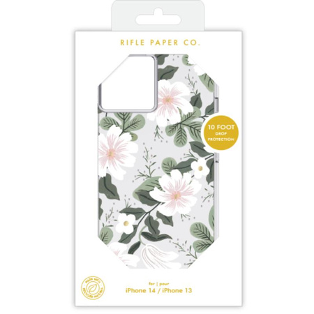 Rifle Paper Clear - iPhone 14 Hülle (Weide)