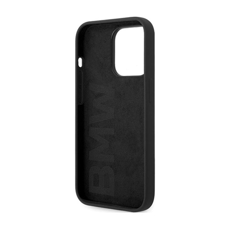 BMW Signature Liquid Silicone MagSafe - iPhone 14 Pro Max tok (fekete)