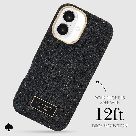 Kate Spade New York Crystal Pave MagSafe - Hülle für iPhone 16 (Nightfall)