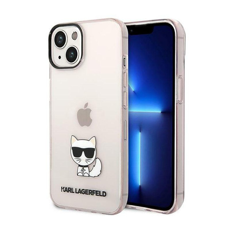Karl Lagerfeld Choupette Body - Coque pour iPhone 14 Plus (rose)