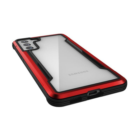 X-Doria Raptic Shield - Etui aluminiowe Samsung Galaxy S21+ (Antimicrobial protection) (Red)