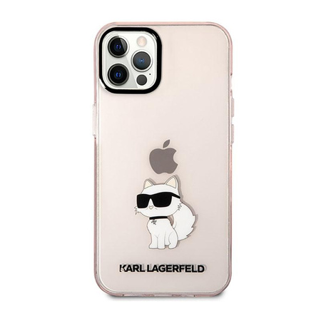 Karl Lagerfeld IML NFT Choupette - pouzdro pro iPhone 12 / iPhone 12 Pro (růžové)