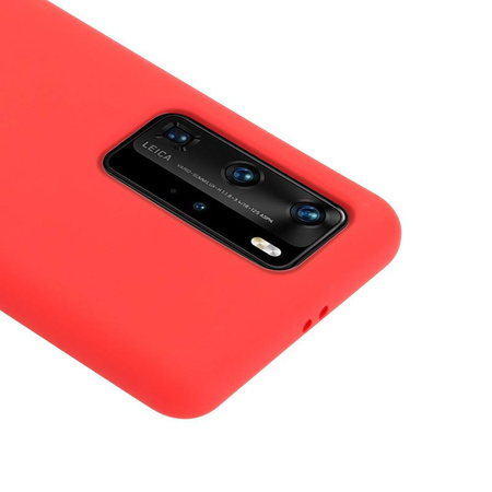 Crong Color Cover - Pouzdro pro Huawei P40 Pro (červené)