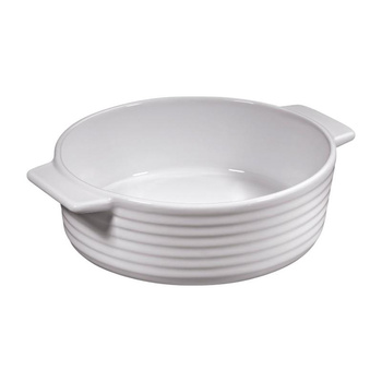 Küchenprofi Bourgogne - Plat à rôtir / plat rond en porcelaine, diamètre 16 cm 0.7 l