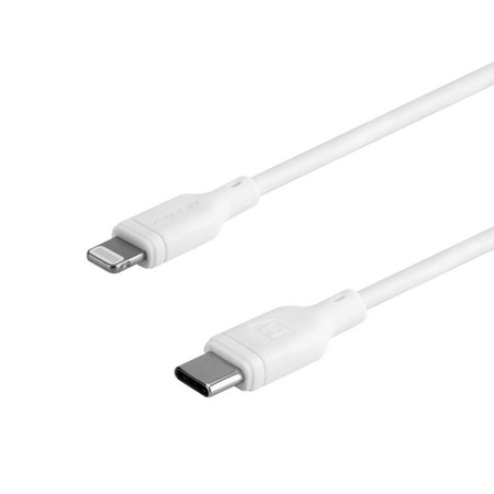 Momax Zero - USB-C (Power Delivery Fast Charging 3A) zu Lightning MFi Anschlusskabel 1,2 m (Weiß)