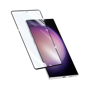 Cellularline Impact Glass Capsule - Verre de protection renforcé pour Samsung Galaxy S24 Ultra (cadre noir)