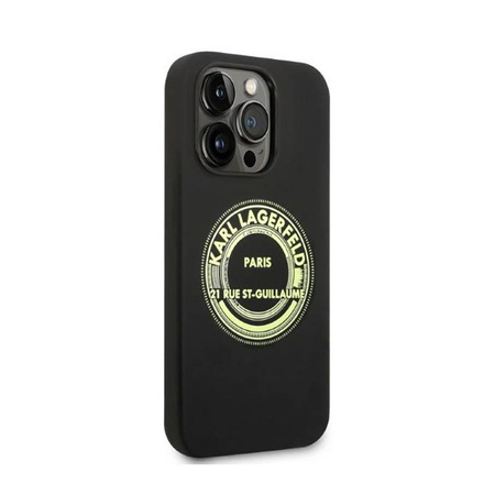 Karl Lagerfeld Silikon RSG - iPhone 14 Pro Max Tasche (schwarz)