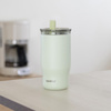 Quokka Mist - Stainless Steel Thermal Mug 720 ml with Straw (Pastel Green)
