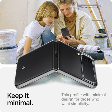 Spigen Airskin - Etui pour Samsung Galaxy Z Flip 4 (Transparent)