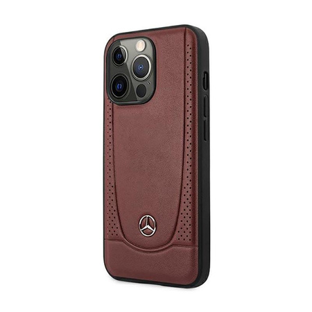 Mercedes Leather Urban Line - Étui pour iPhone 14 Pro (rouge)