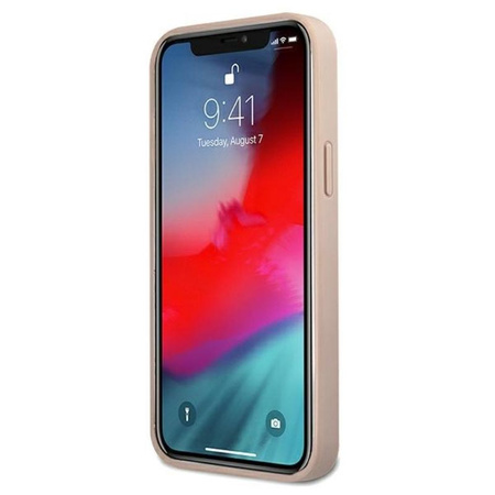 Guess 4G Printed Stripe – Etui iPhone 12 Pro Max (różowy)