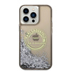 Karl Lagerfeld Liquid Glitter Round RSG Logo Case - iPhone 14 Pro Max Case (black)