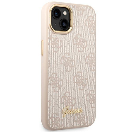 Guess 4G Metal Camera Outline Case - Coque pour iPhone 14 Plus (Rose)