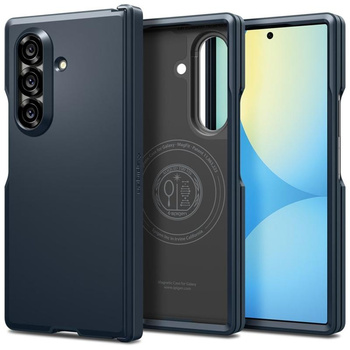Spigen Tough Armor Pro MagSafe - Etui pour Samsung Galaxy Z Fold 7 (Metal Slate)