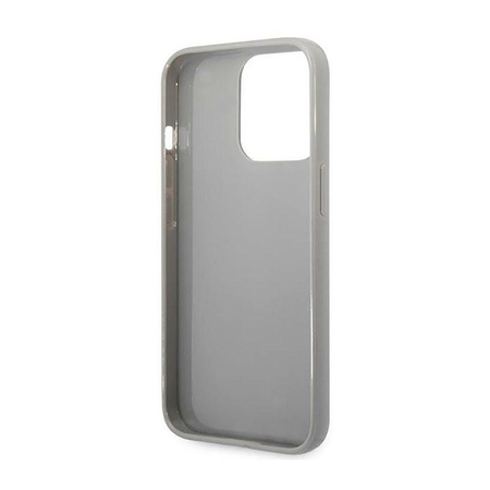 Karl Lagerfeld Monogram Iridescent - Cover for iPhone 14 Pro (silver)
