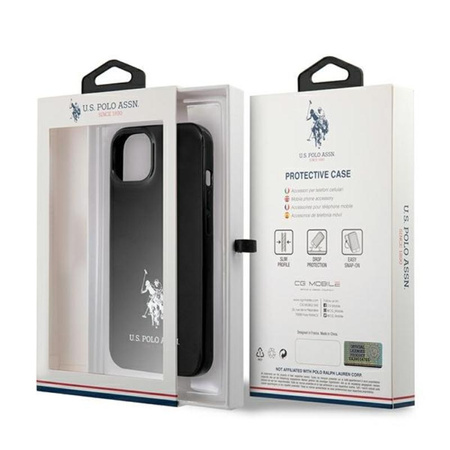 US Polo Assn Horses Logo - iPhone 13 mini tok (fekete)