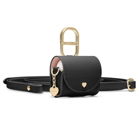 Spigen Cyrill Mini Bag - Hülle mit Band für Apple AirPods 4 (Schwarz)