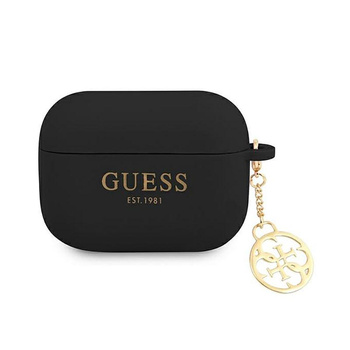 Guess Silicone Charm 4G Cover - AirPods Pro Hülle (schwarz)