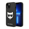 Karl Lagerfeld Saffiano Choupette Head Patch Case - iPhone 14 Case (black)