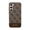 Pouzdro Guess 4G Bottom Stripe Metal Logo Collection - Samsung Galaxy S24+ (hnědé)