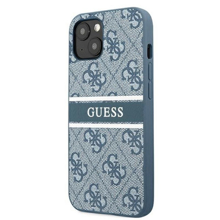 Guess 4G Printed Stripe - pouzdro pro iPhone 13 Mini (modré)