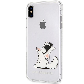 Karl Lagerfeld Choupette Fun Sunglasses - pouzdro pro iPhone Xs Max (průhledné)