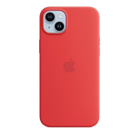 Apple szilikon tok - Szilikon MagSafe-val iPhone 14 Plus készülékhez (TERMÉK)VÖRÖS