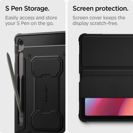 Spigen Rugged Armor Pro - pouzdro pro Samsung Galaxy Tab S10 FE+ 13,1" (černé)