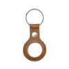 Crong Leather Case with Key Ring - Étui de protection en cuir avec porte-clés pour Apple AirTag (marron)