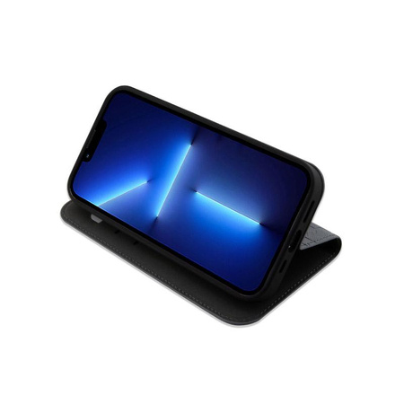 Karl Lagerfeld Booktype Saffiano Monogram - Hülle für iPhone 14 (Grau)