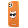Karl Lagerfeld Choupette Head - iPhone 12 / iPhone 12 Pro Tasche (fluo orange)
