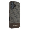 Guess 4G Bottom Stripe - Case for iPhone 16 (brown)