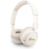 Guess Metal Logo Script - bezdrátová sluchátka do uší Bluetooth V5.3 (béžová)