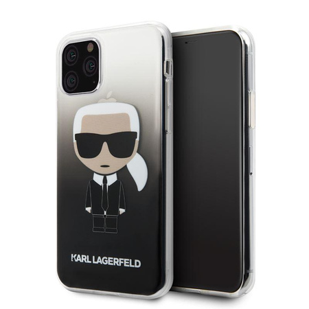 Karl Lagerfeld Iconic Karl Gradient - iPhone 11 Pro tok (fekete)