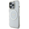 Guess IML Metal Colored Circle Classic Logo MagSafe - Etui do iPhone 16 Pro (biały)