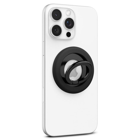 Spigen Nano Pop MagSafe Phone Ring - Magnetischer Fingerhalter mit Standfunktion (Schwarz Sesam)