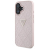 Pouzdro Guess Hot Stamp 4G Pattern Triangle Metal Logo - iPhone 16 (růžové)