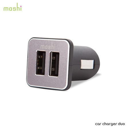 Moshi Car Charger Duo - 2x USB-Autoladegerät (Aluminium)