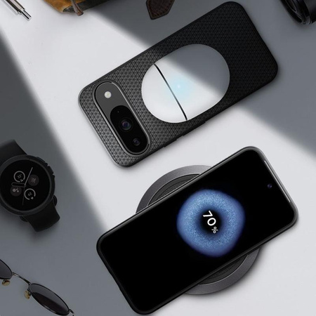 Spigen Liquid Air - Hülle für Google Pixel 9 / 9 Pro (Matte Black)