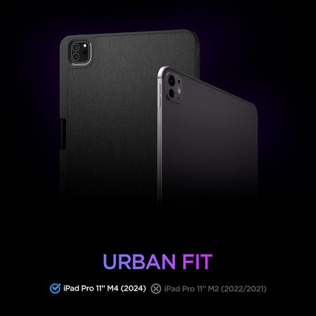 Spigen Urban Fit - pouzdro pro iPad Pro 11" (M4, 2024) (černé)